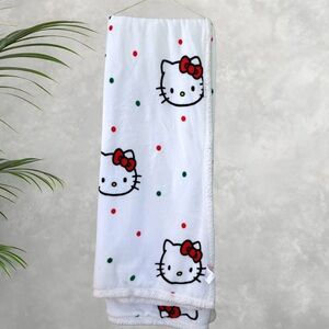 Hello Kitty Pink and White Blanket